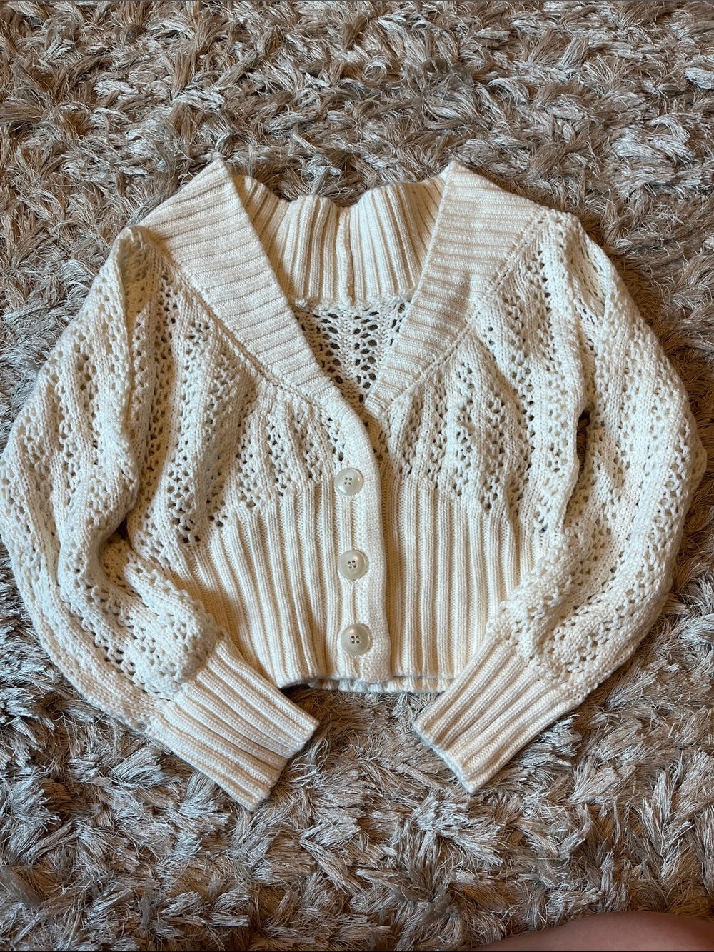 Women’s Knit Sweater - White